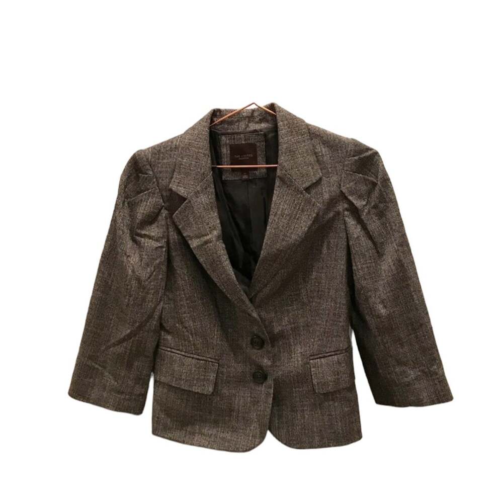 THE LIMITED 3-Button Black Marled Suit Jacket Blazer Pockets Size XS